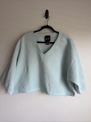 ADIDAS IVY PARK Beyoncé Mint Green Knitted Mesh Crop Top Shirt Jersey 2XL