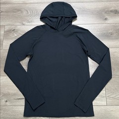 Athleta Momentum Seamless Hoodie Thumbholes Spiced Black Size Large