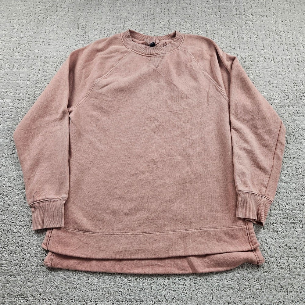 Universal Thread Sweatshirt Womens S Pink Tunic Pullover Lined Pockets Fleece