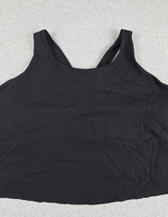 Nike Yoga Luxe Womens Size 3X Shelf Bra Cropped DriFit Tank Black NWT