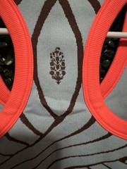 NWT FP MOVEMENT by FREE PEOPLE Go To Jacquard Sports Bra XS BLUE TWIST COMBO