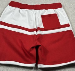 Phamily Sweat Shorts Women Size XL Red White Athletic Fleece Thick Jersey HipHop