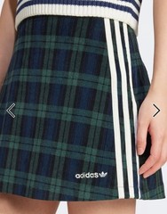 NWOT Adidas Originals Women’s Large Tartan Corduroy Skirt in Green Plaid