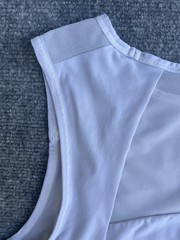 Lululemon Size 2 Sculpt Cropped Tank Bone Mesh Off White