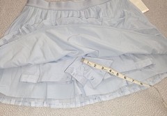 NWT Calia Pleated Mesh Skort Court Collection Pale Blue 2-Way Pocket Large $88