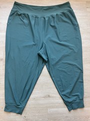 Old Navy Active Powersoft High Rise Go-Dry Jogger Pants Women 4X Teal Athleisure