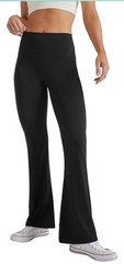 Women’s High Waist Bootcut Yoga Pants Tummy Control Workout Flare Leggings Small
