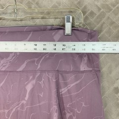 All In Motion Leggings Womens XXL Lilac Purple Marble Cropped High Rise Yoga Gym