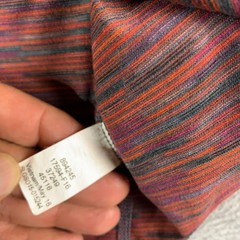 REI Hoodie Womens Small Multicolor Stripe 1/2 Zip Lightweight Stretch Pullover