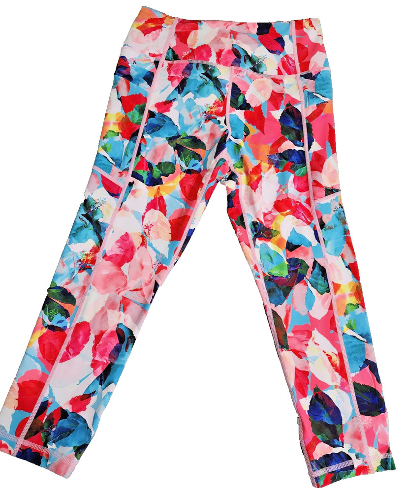 Zyia Active woman’s 6-8 Bright multi color exercise pants