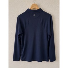 Peter Millar Perth Navy Performance Quarter Zip Large Custom Logo Golf Rare
