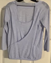 Athleta Surplice Old Money Athleisure Quiet Luxury Coastal Open Back Size XS