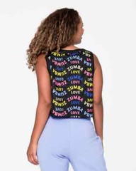 Zumba Love Mesh Crop Tank – Bold Black ~ XS, Small, Medium, Large, XL ~Free Ship