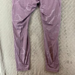 All In Motion Leggings Womens XXL Lilac Purple Marble Cropped High Rise Yoga Gym