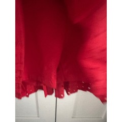 T/S by Thrive Red Star Laser Cut Pleated Tennis Skort XS