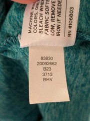 Duluth Trading Co Plushcious Funnelneck Tunic Women’s XS Teal Heathered 83830