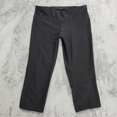 Layer 8 Pants Womens M Black Quick Dry Pull On Capri Leggings Workout Gym Yoga