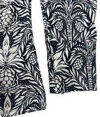 NWT Tommy Bahama Full Zip Jacket XS S M L Black White Pineapple Pockets Y5