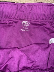 Athletic Works Womens XS (0-2) Short Dri Wicking Running Shorts Panty Purple