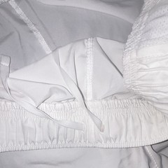 Nike Women’s White Running & Jogging Shorts Mesh Polyester Drawstring Solid