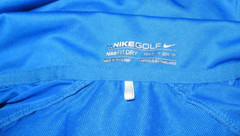 Nike Golf Dri Fit Sleeveless 1/4 zip collard blue shirt size XS 0-2