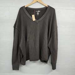 Natural Life Charcoal Oversized Sweatshirt Womens Size L/XL NWT