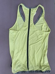 lululemon athletica Women’s V-Neck Racerback Stretch Tank Top Green/Gray 10