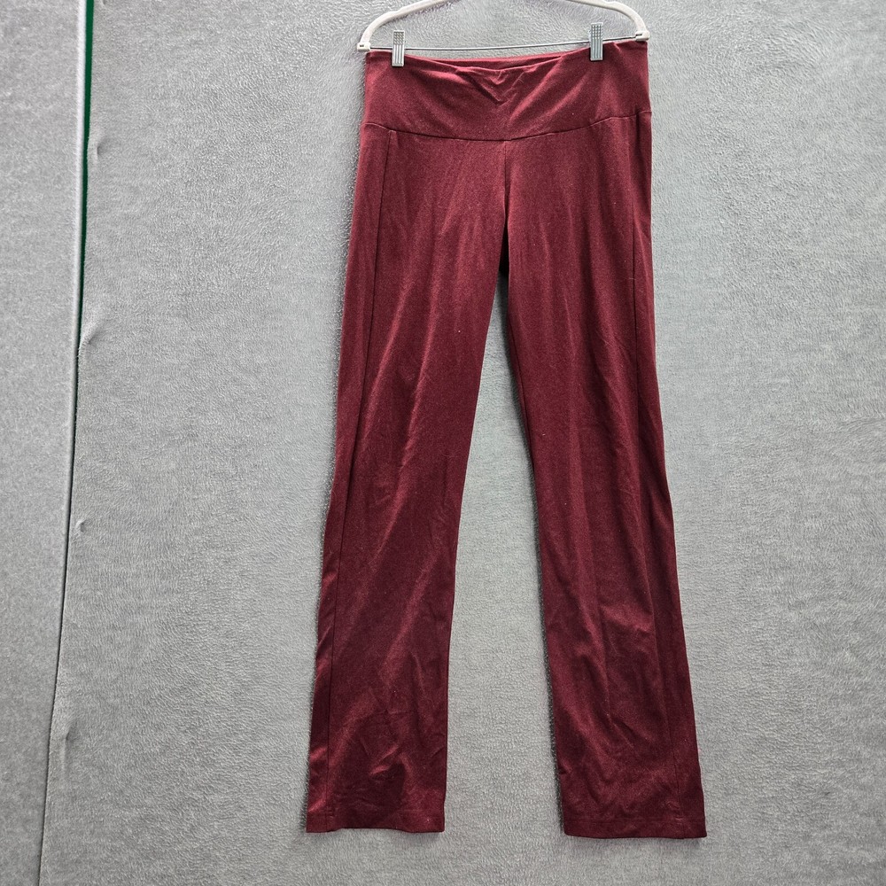 Betabrand Women Activewear Pants Large Red Leggings Bootcut 33 in Inseam