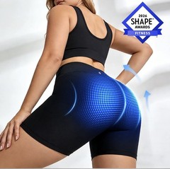 MEGELIN EMS Toning Compression Shorts Women Stretch Pull-On Gym new/ open box