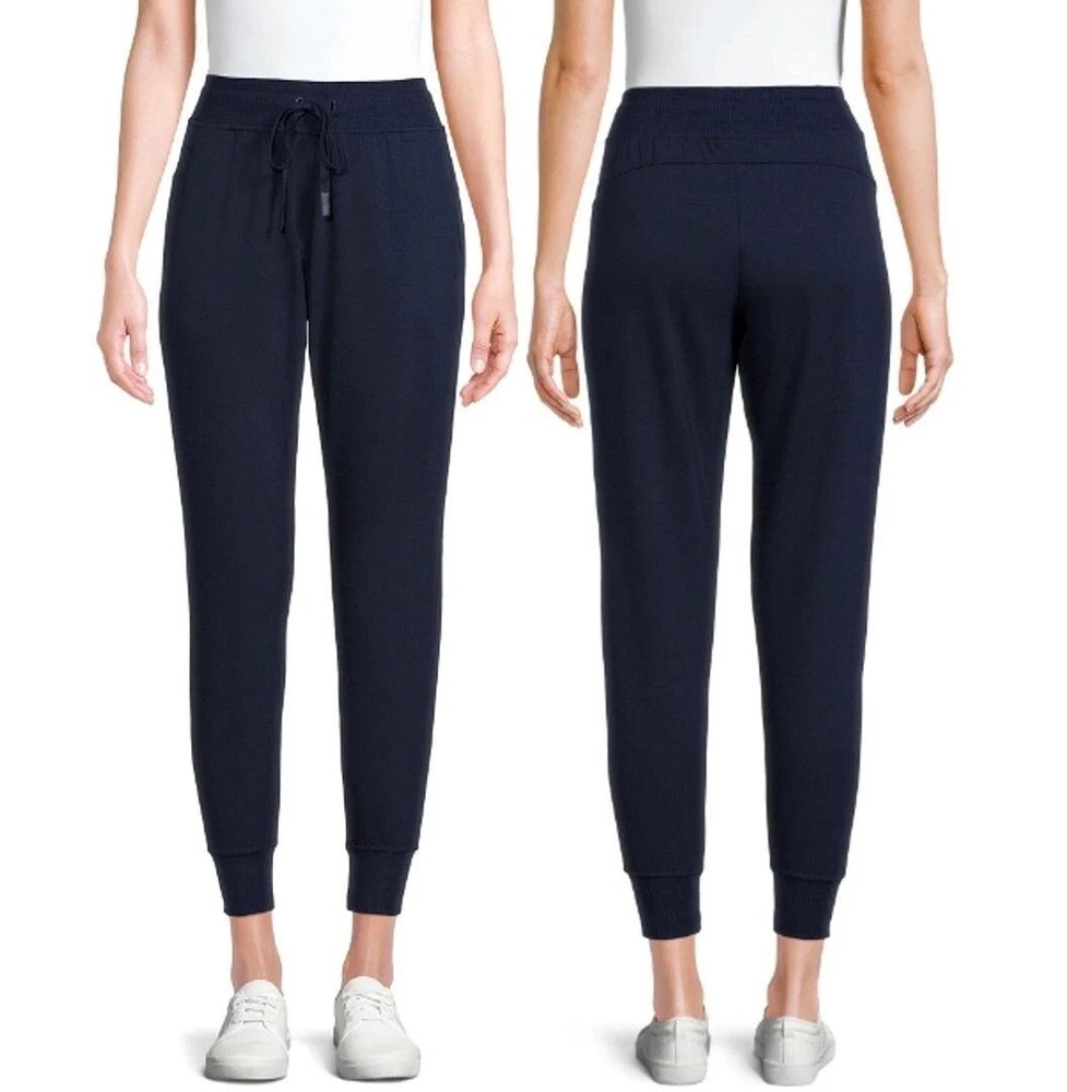 Athletic Works Women’s Soft Jogger Pant NEW Navy XS (0-2) Super Soft Extra Warm
