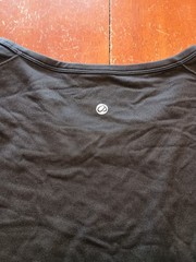 CRZ YOGA Women’s Black Long Sleeve Thumb Holes Cropped Shirt Size XS 0/2