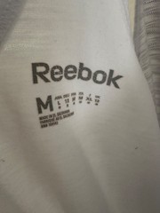 womens reebok white/purple/black tank top size m good condition