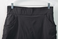 Columbia Womens Large Athletic Skort Black Woven Stretch Nylon Blend