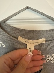 RARE Marc Jacobs Disney Sequined Mickey Mouse Sweatshirt Gray Medium