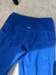 DSG Women’s XS Royal Blue High Rise Pocket Athletic Leggings Yoga Workout Pants