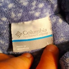 Columbia Womans Blue Fleece Half Zip Pullover Size Large