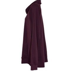 GAIAM Cowl Neck Pullover Burgundy NWOT Raglan Sleeve Kangaroo Pocket