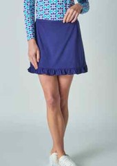 NWT Gottex G LIFESTYLE NAVY BLUE RUFFLE HEM GOLF TENNIS SKORT – S M L XL