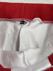 Phamily Sweat Shorts Women Size XL Red White Athletic Fleece Thick Jersey HipHop