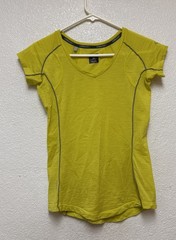 Icebreaker GT Women’s Yellow Merino Wool Short Sleeve Base Layer Tshirt Sz XS