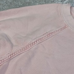 Paige Daytona Sweatshirt Peach Blooming Dahlia Womens Large