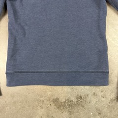 Hollister Hoodie Womens Small Blue Broken Zipper Surfer Girl Beach Preowned