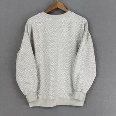 Lululemon Sweatshirt Womens Large Gray Textured Jacquard Crewneck Pullover