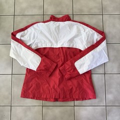 Vintage Women’s Nike Full Zip Red & White Windbreaker Jacket Size Large