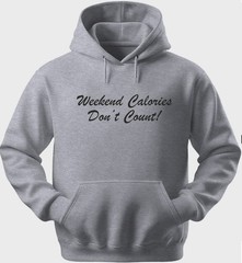 Funny Unisex Hoodie Hooded Sweatshirt Gildan Blend Weekend Calories H0319