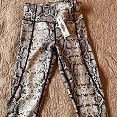 🆕 KYODAN Active Women Leggings High Waist Yoga Pants Snake Print SMALL