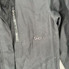Nike Jacket Womens Large Black Parka 6.0 Pockets Snap Zip Coat Hood