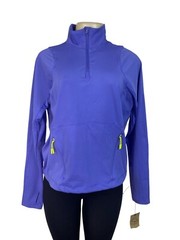 Layer 8 Womens Half-Zip Long Sleeve Pullover Jacket Purple Size M – New