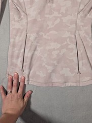 Lululemon Runderful 1/2 Zip Womens 6 Pink Camo Space Dye Berry Rumble Pullover