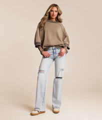 NWT Free People Everything Oversized Pullover